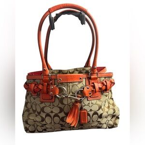 Coach Braided Hampton Shoulder Bag